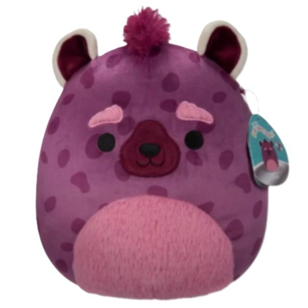 Squishmallows Original - Tagged Rare - Gino the Burgundy Hyena - 11 Inch - Plush